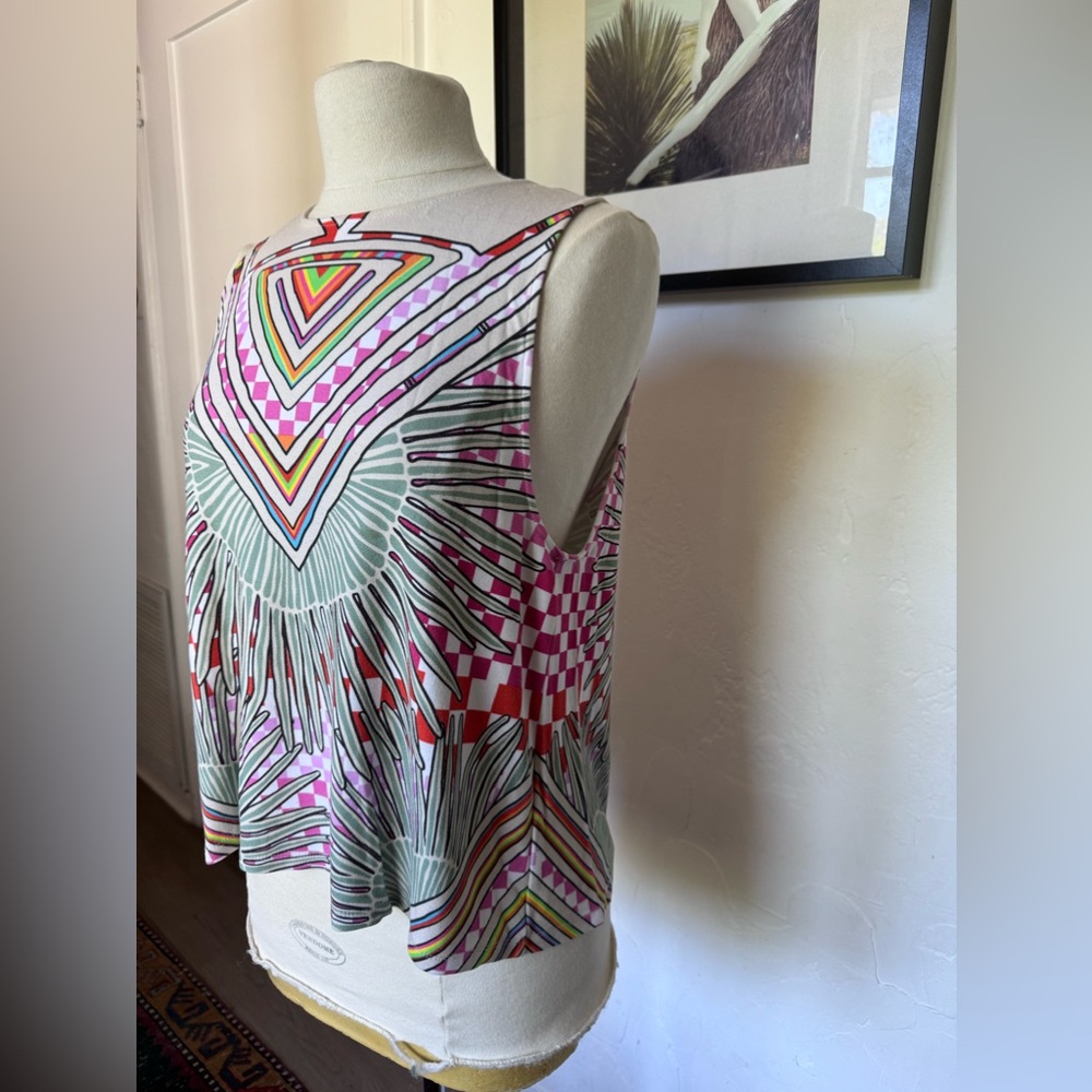 Mara Hoffman open back blouse tunic size large